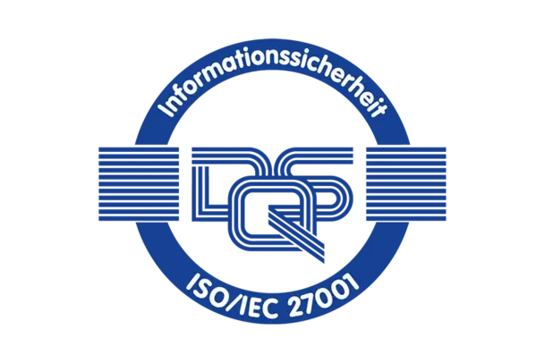 ISO 27001 Zertifizierung Logo der ISO 27001 Zertifizierung