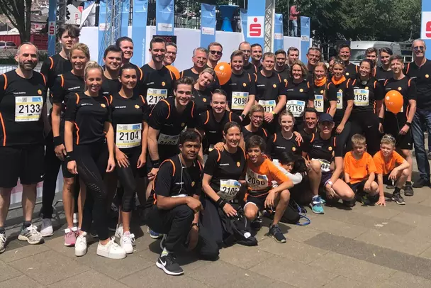Babtec beim Schwebebahnlauf 2019 Das Babtec-Team beim Schwebebahnlauf 2019