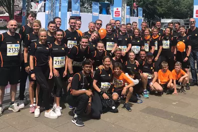 Babtec beim Schwebebahnlauf 2019 Das Babtec-Team beim Schwebebahnlauf 2019