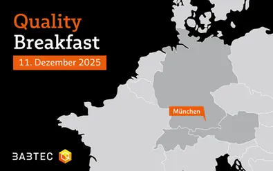 Quality Breakfast in München am 11.12.2025 Deutschlandkarte, darauf ist München markiert