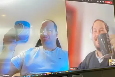 Virtuelles Frühstück bei Babtec. Team Wels hat sich zum virtuellen Plausch getroffen.