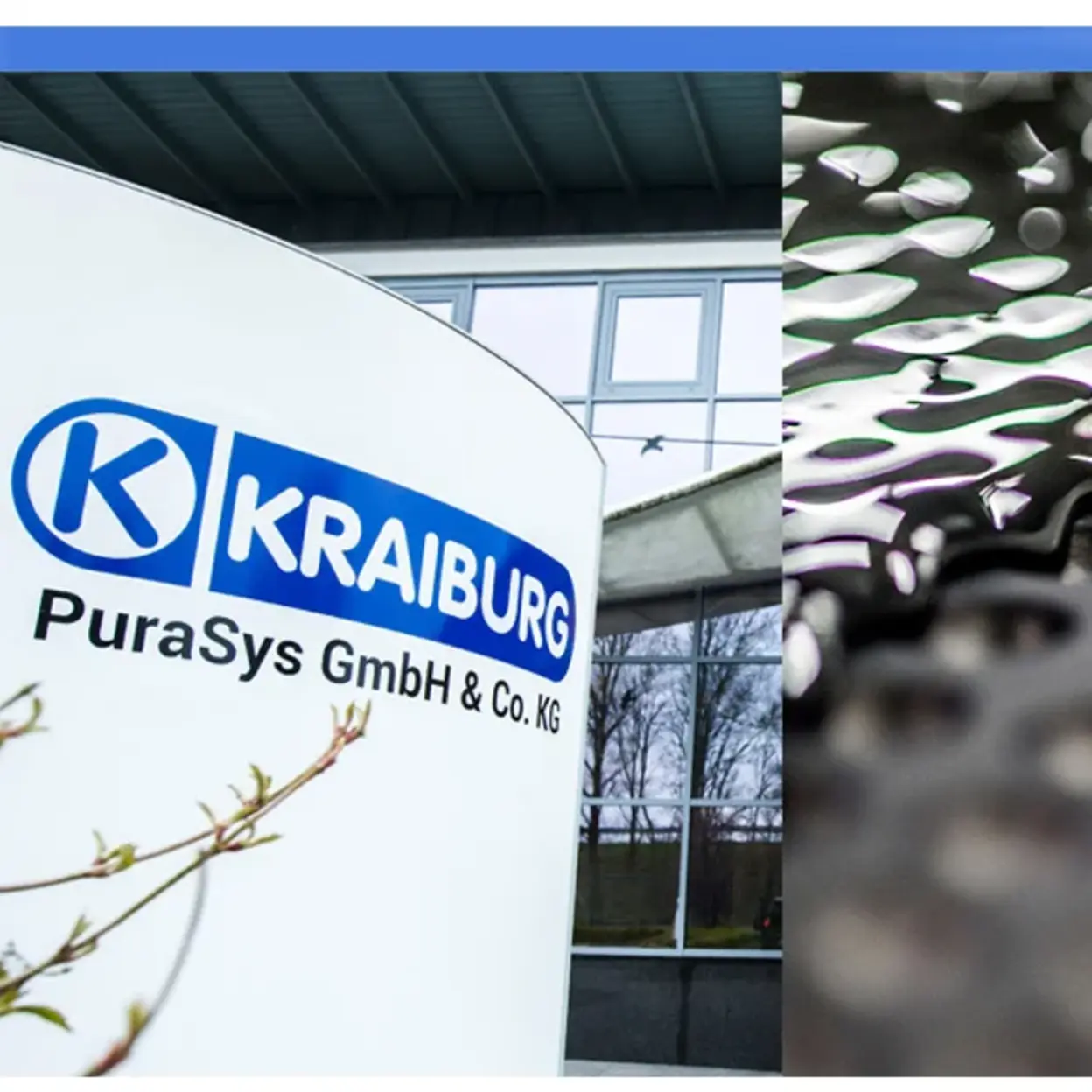 Verschiedene Produkte und Gebäude von KRAIBURG PuraSys