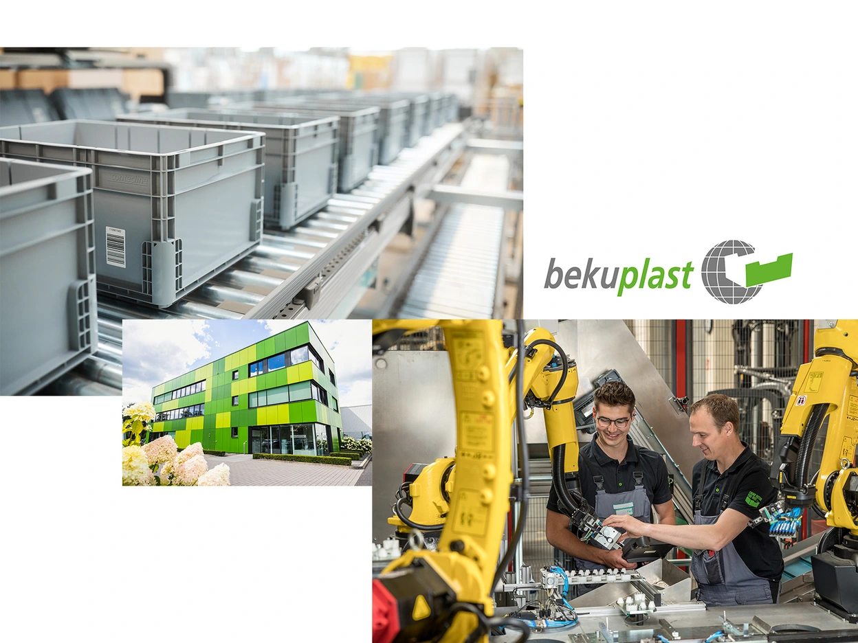 Collage, die Bilder der bekuplast GmbH enthält