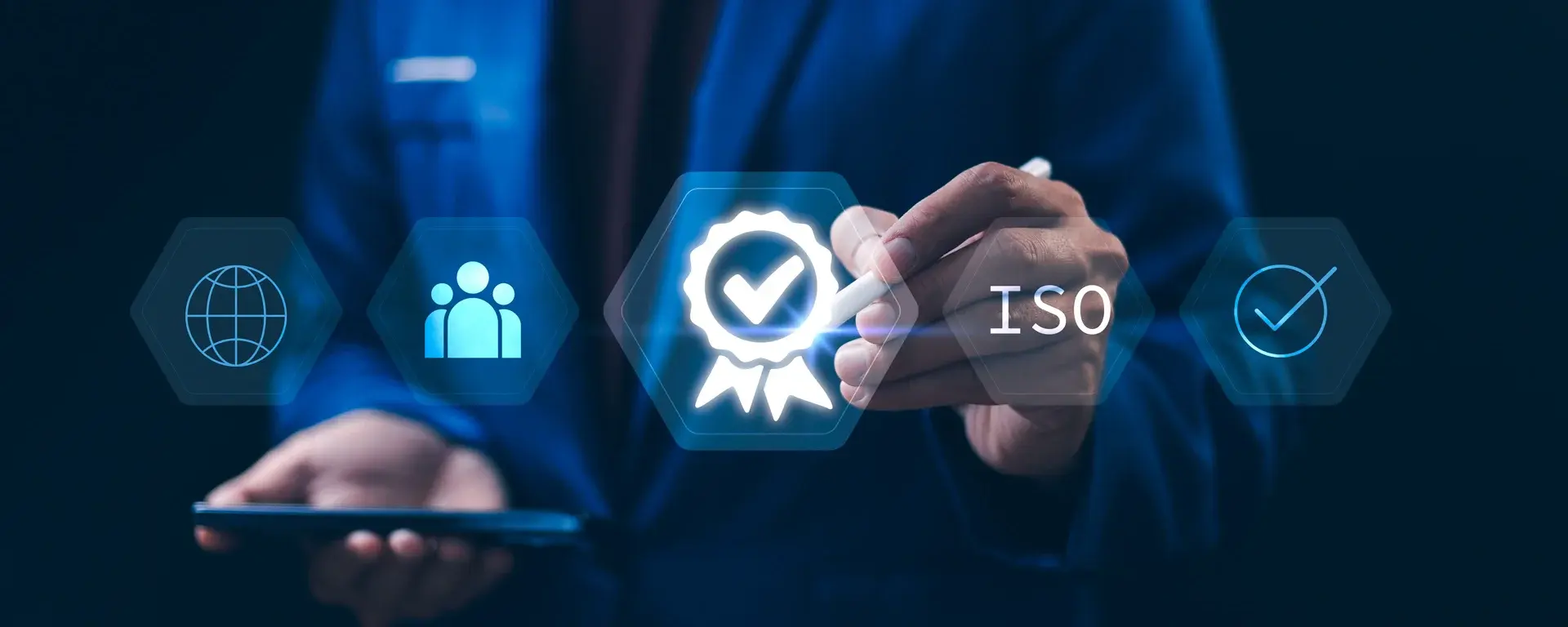 Visualisierung der Grundsätze des Qualitätsmanagements im Kontext der ISO 9001