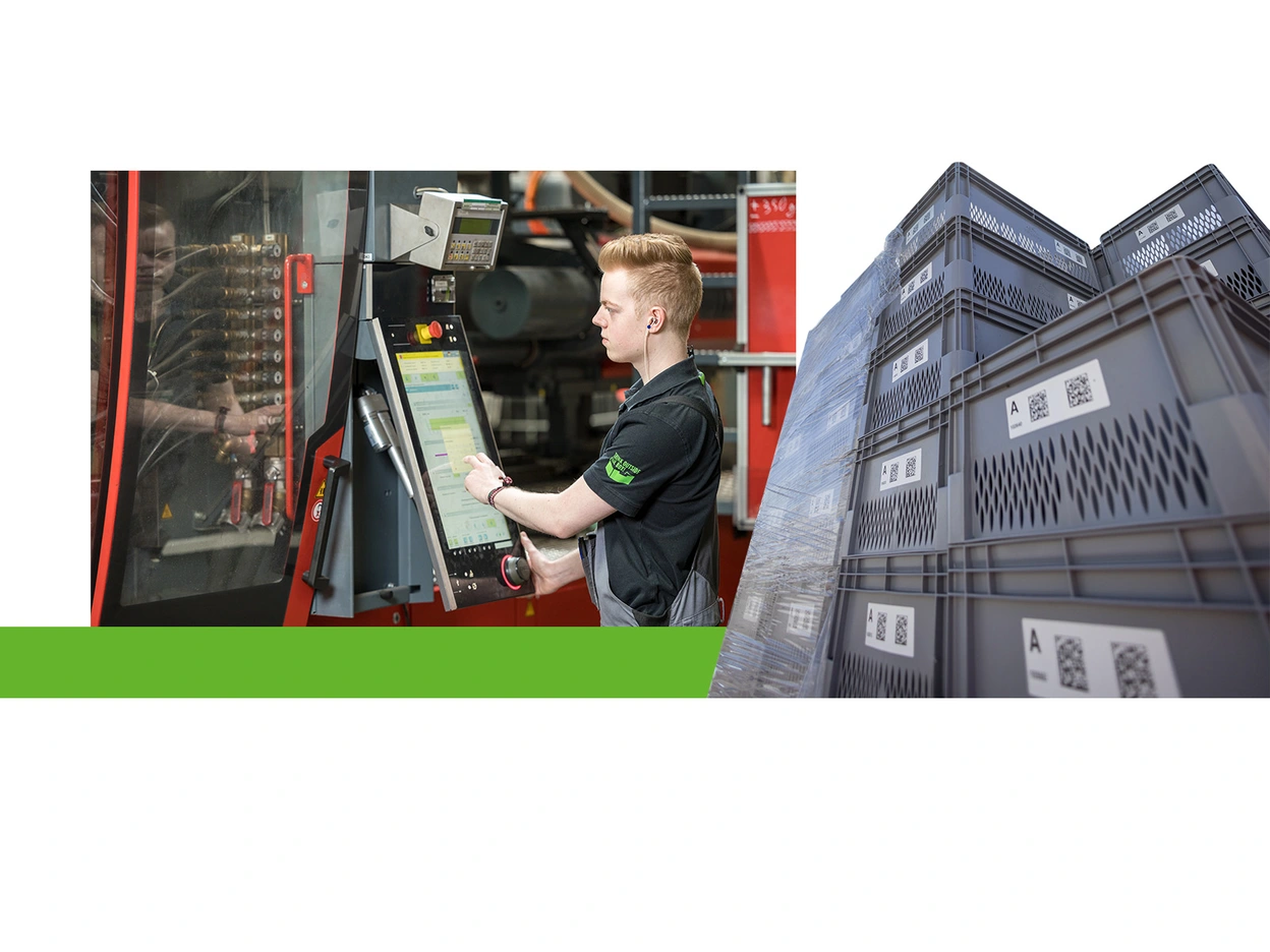 Collage, die Bilder der bekuplast GmbH enthält
