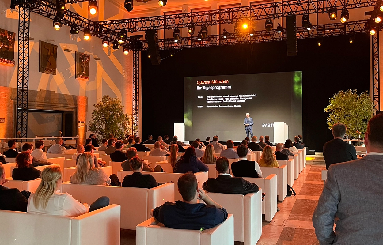 Aufnahme vom Q.Event von Babtec in München