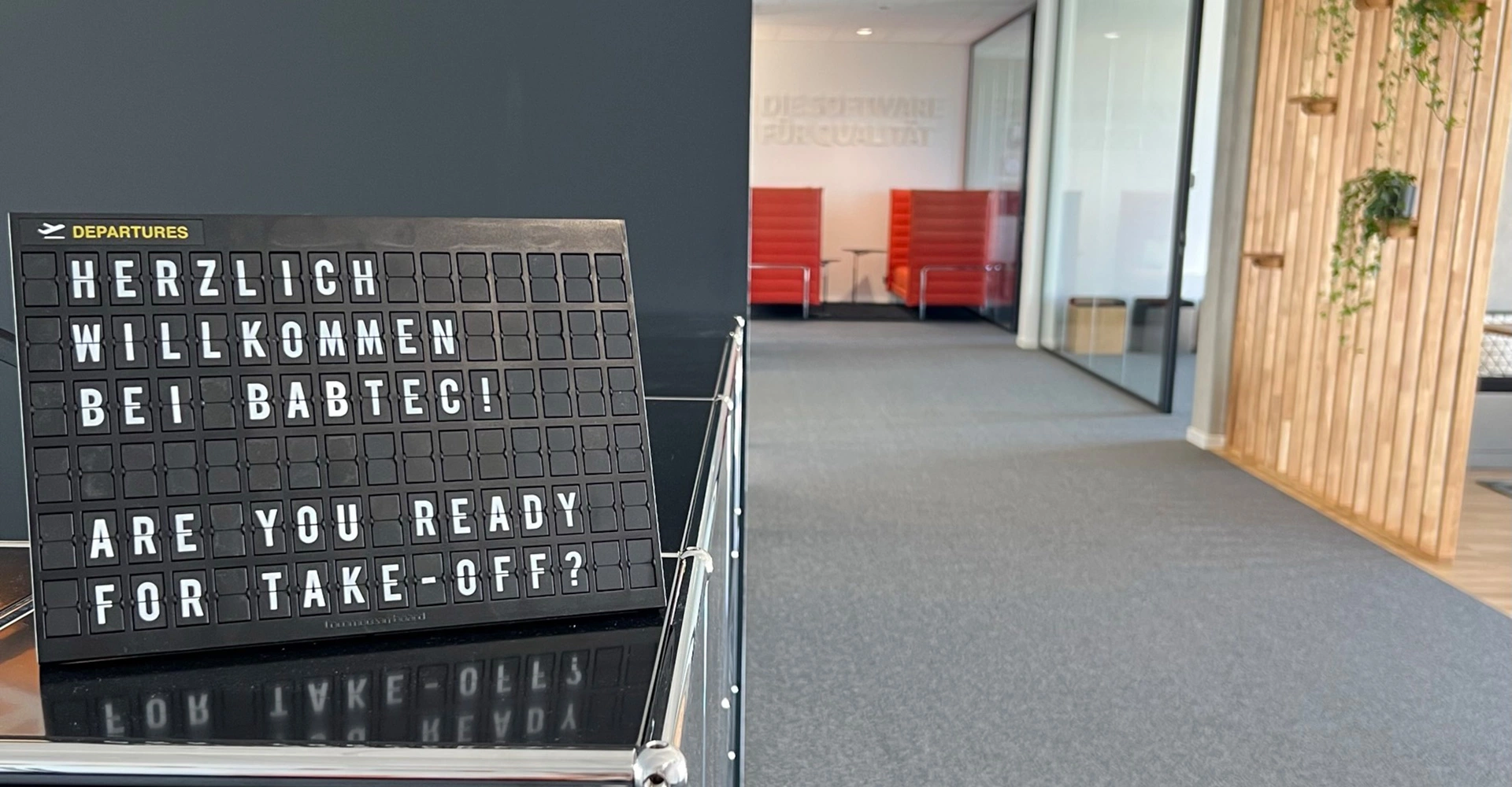 Eingangsbereich am Babtec-Standort in Frankfurt am Main