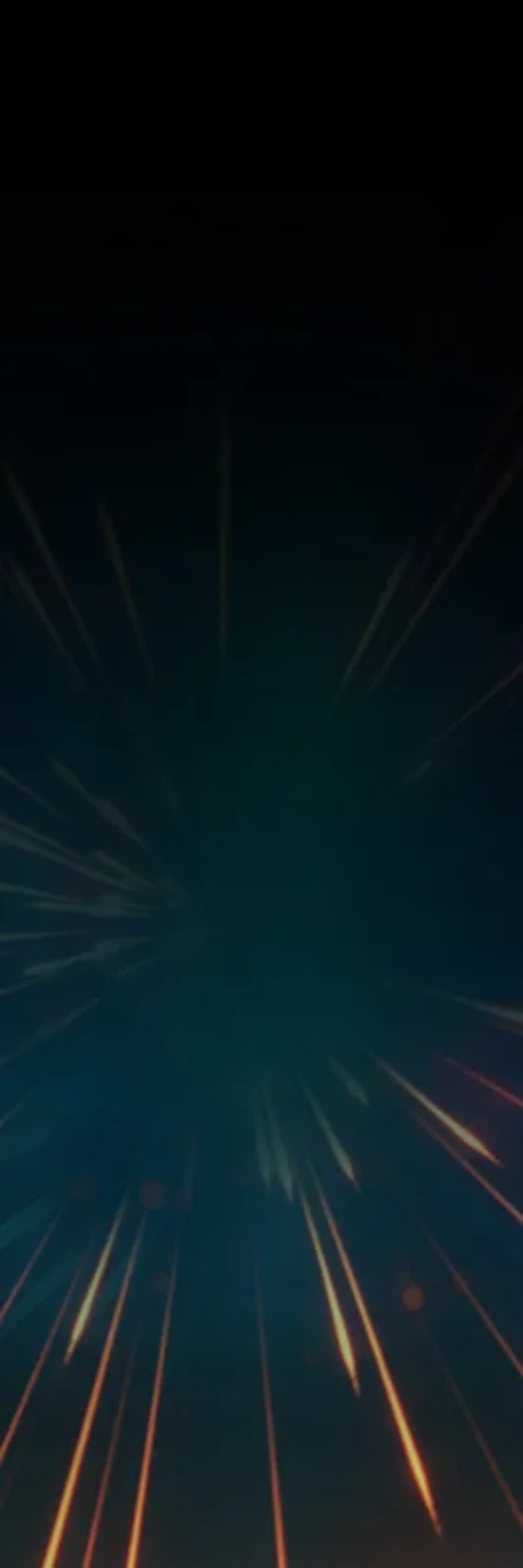 Schwarz, blaues Bild mit Strahlen