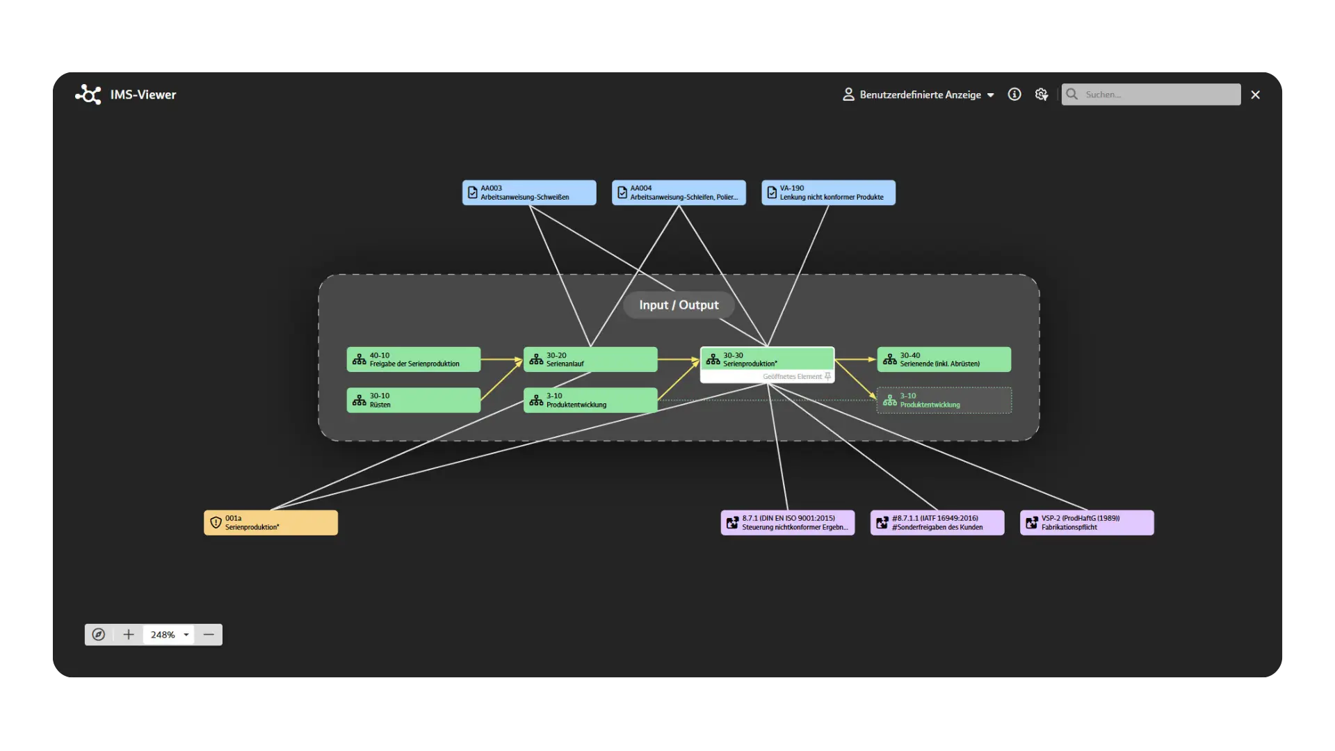 Screenshot: IMS-Viewer in BabtecQ