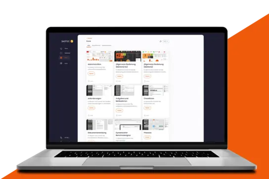 Lern-App von Babtec auf einem Laptop