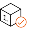 Icon: Produkt mit der Ziffer 1, daneben eine abgehakte Checkbox