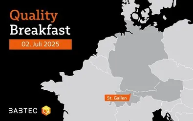 Quality Breakfast in St. Galln am 02.07.2025 Deutschlandkarte, darauf ist St. Gallen markiert