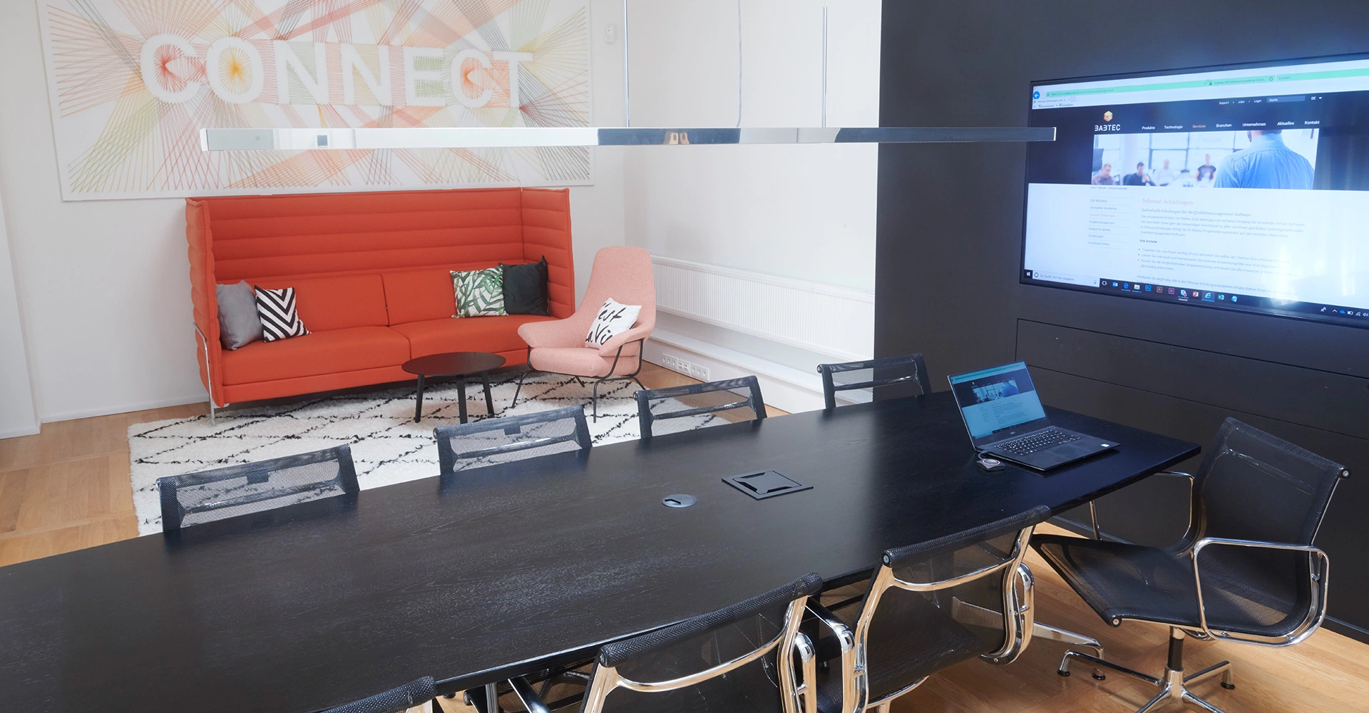 Meetingraum am Babtec-Standort in Wuppertal
