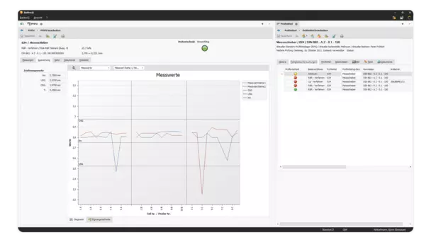 Screenshot: Prüfmittelfähigkeitsuntersuchung (PFMU) in BabtecQ