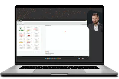 Audit Management in BabtecQ Laptop, darauf zu sehen das Audit Management in BabtecQ