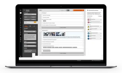 Checklisten in BabtecQ Go Laptop, darauf zu sehen Checklisten in BabtecQ Go
