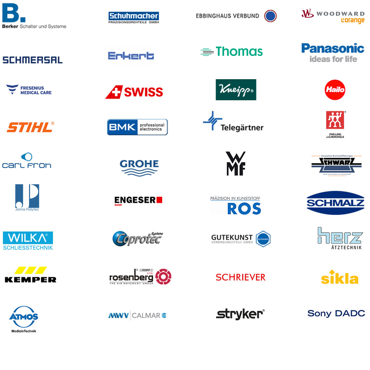 Reference customer logos
