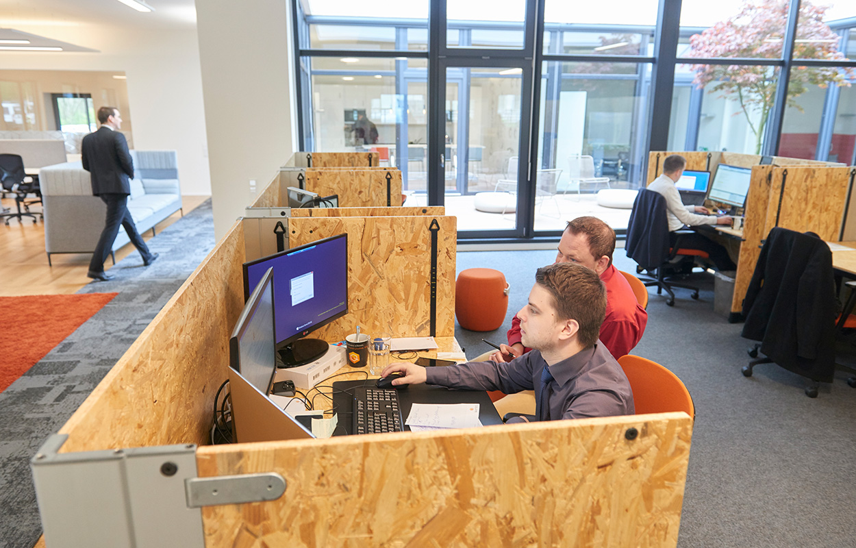 Office space at the Babtec headquarters in Wuppertal