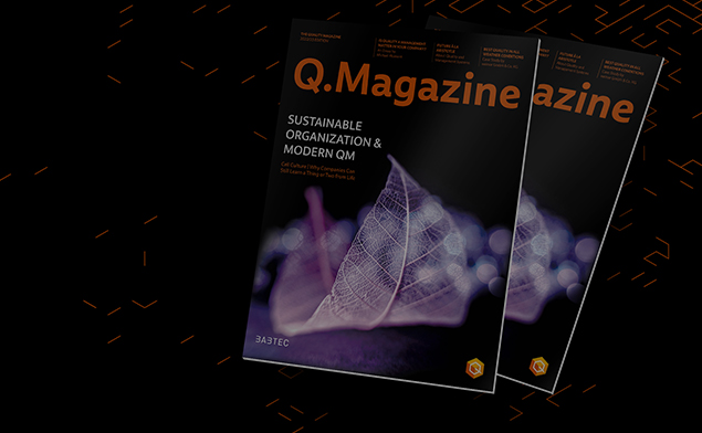 Cover Q.Magazine 2022/23 on black background