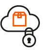 Icon Cloud with lock